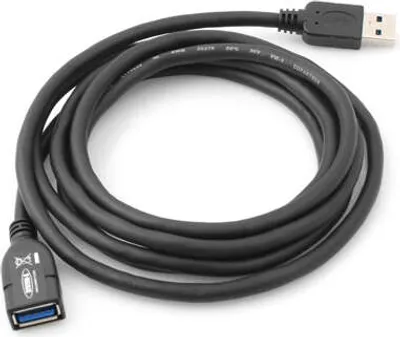 Produktbild von SYSTEM-S USB 3.0 Typ A (male) auf USB 3.0 Typ A (female) Kabel Verlängerungskabel 200 cm