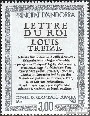 Produktbild von Briefmarken Andorra - Französische Post 1983 Mi 336 (kompl.Ausg.) postfrisch Zoll