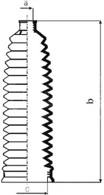 Produktbild von Spidan Faltenbalg, Lenkung  84102