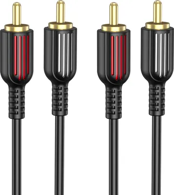 Image de Câble Borofone BL13 2RCA - 1,5m Noir KP28006