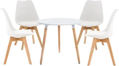Obrázok produktu pre 5-dielna jedálenská súprava - Stolový servis - Pohodlné operadlo, Ø 80 cm