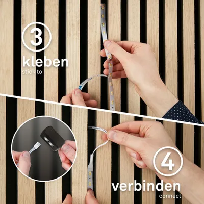 Produktbild von Briloner Pimp your Panel LED Strip, Basisset CCT, Pimp your Panel, Treiber, Fernbedienung, Weiß, 260 x 1 cm