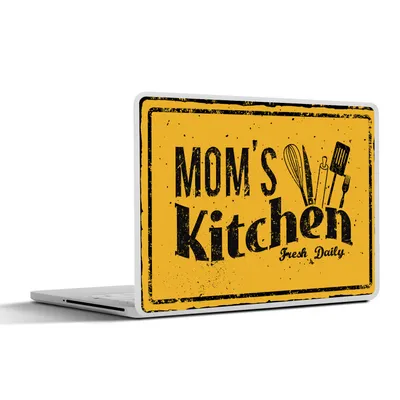Produktbild von MuchoWow® Laptop Aufkleber Sticker Cover Küche - Mama - Vintage 32.5x23.5 cm - Sticker für Laptop - Selbstklebend