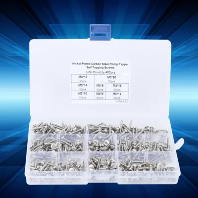 Produktbild von Gewindeschneidende Schraube,Selbstschneidende Schraube,Schraube aus Kohlenstoffstahl,Präzise Gewindeschneidende Schraube,Gewindeschneidendes Schrauben-Set