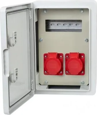 Obrázok produktu pre Stavebný rozvádzač RB-250 8M 16A/5P, 32A/5P, IP65