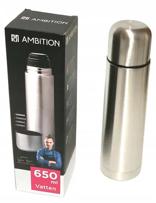 Produktbild von Ambition Vatten Thermos 650ml Silber Kaffeebecher