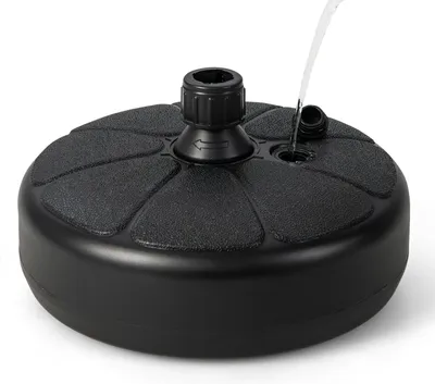 Produktbild von GOPLUS Schirmständer für Schirmstöcke 38mm, Sonnenschirmständer befüllbar mit 9,5 L Wasser / 15 kg Sand, Schirmgewicht mit Griff, Sonnenschirm Ständer φ 37cm, HDPE, schwarz