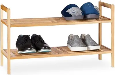 Immagine prodotto di Mensola per scarpe impilabile in noce