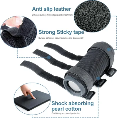 Image de Support de haut-parleur réglable Support de haut-parleur portable pour vélo de golf, moto et VTT Convient pour une circonférence de 22 à 28 cm