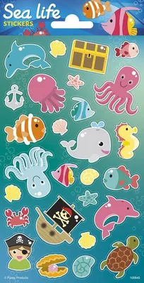 Produktbild von Unterwasser Sticker / Aufkleber Bogen