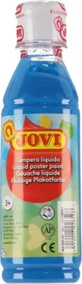 Image de JOVI peinture à la détrempe 250ml en bouteille bleue