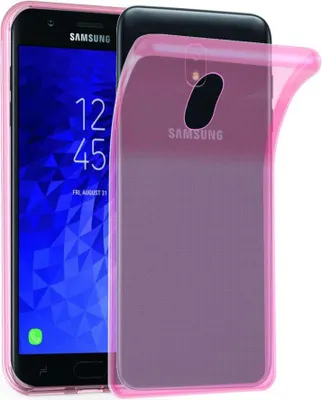 Produktbild von Cadorabo Hülle für Samsung Galaxy J3 2018 Schutz Hülle in Pink Schutzhülle TPU Silikon Cover Etui Case