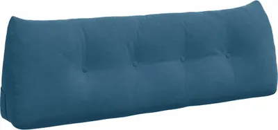 Immagine prodotto di vidaXL Cuscino per schiena blu 140 x 24 x 50 cm Velluto