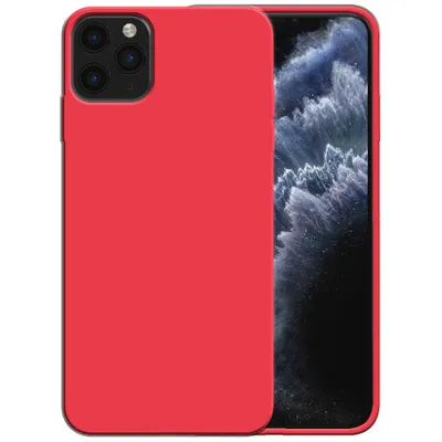 Obrázek produktu pro Silikonové pouzdro Smartphonica pro iPhone 11 Pro Max s měkkým vnitřkem - červené