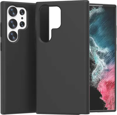 Immagine prodotto di Per Samsung Galaxy S23 Ultra 5G protezione in silicone nero Custodia del telefono cellulare Custodia Cover Nuovo