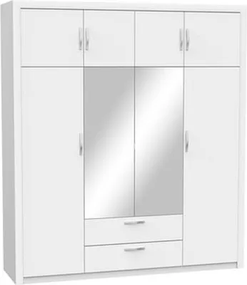 Produktbild von Kleiderschrank >Pluton< in Shannon Eiche aus Holzwerkstoff - 198x224x57 (BxHxT)