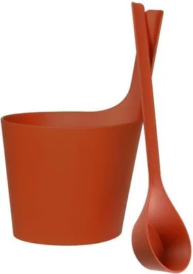 Image de Rento Pisara Seau et louche, Set- Marron