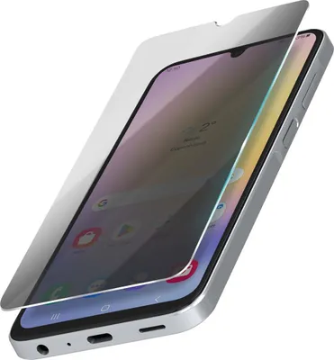 Image de Avizar, film en verre Galaxy A25 avec protection de la confidentialité intégrée, transparent