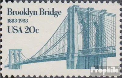 Produktbild von Briefmarken USA 1983 Mi 1630 (kompl.Ausg.) postfrisch Brooklyn Bridge