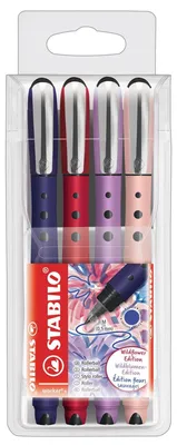 Obrázek produktu pro Roller STABILO – worker+ NatureCOLORS Wildflower – balení po 4 kusech – se svěžími a …