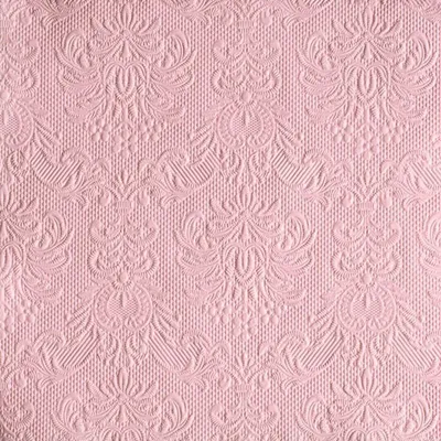 Produktbild von 15 Servietten Elegance geprägt 40x40cm hochwertig Blüte Ornament edel elegant, Farbe:pastel rose