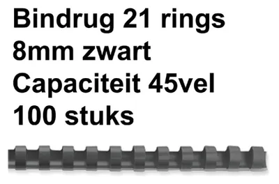 Obrázok produktu pre GBC 4028174, Čierna, 45 listy, Polyvinylchlorid (PVC), A4, 8 mm, 240 g