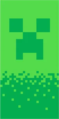 Obrázek produktu pro Osuška Minecraft Digital Creeper 70x140 cm - bavlna
