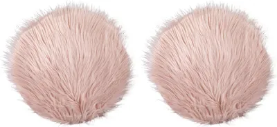 Produktbild von Deko-Felle - Ø 32 cm - Rosa - 2er Set