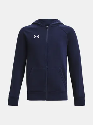 Produktbild von Under Armour Ua Rival Fleece Fz Hoodie-Blau 1379794-410__YXS
