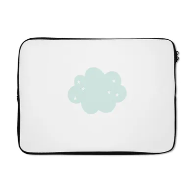 Produktbild von MuchoWow® Laptop Hülle 14 ZollWolke - Sterne - Pastell - Kinder - Baby Laptoptasche - Laptoptasche - Stoßsicher - Schutzhaube