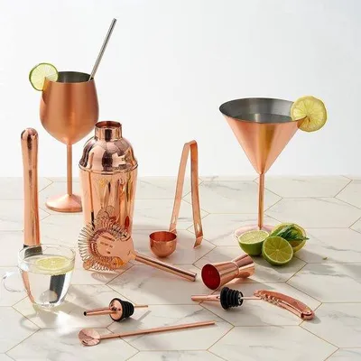 Productafbeelding van Cocktailshaker Set – Premium RVS Cocktail Shakerset met Accessoires