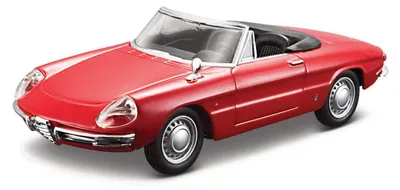 Zdjęcie produktu dla Bburago Alfa Romeo Spider 1966 1:32 czerwony