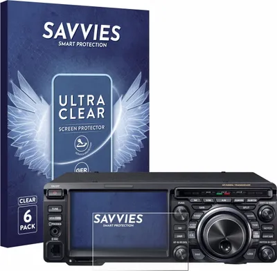 Produktbild von 6x Für Yaesu FT-DX10 Schutzfolie Savvies Displayschutz Display Schutz Folie Klar Transparent