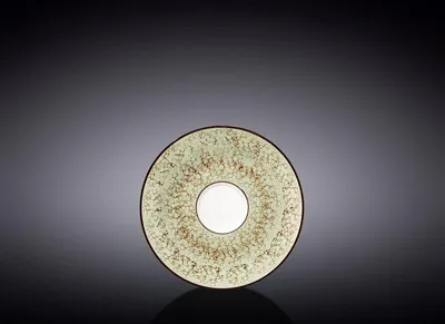 Image de Soucoupe Wilmax 11 cm, porcelaine couleur pistache WL-667133/B