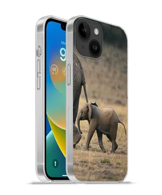 Produktbild von MuchoWow® Handyhülle Schutzhülle Hülle für Apple iPhone 14 - Softcase Elefant - Tiere - Savanne - Natur Silikon Softcase Handy Hülle - Mobiltelefonhülle