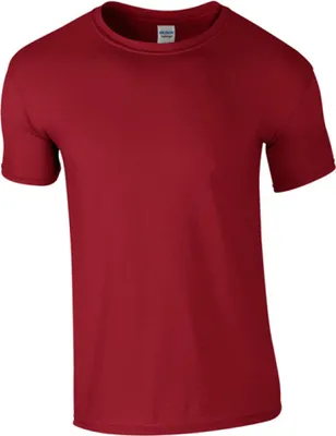 Produktbild von Gildan 64000 | Softstyle Herren T-Shirt modischer Kragen - Farbe: Cardinal Red - Größe: L