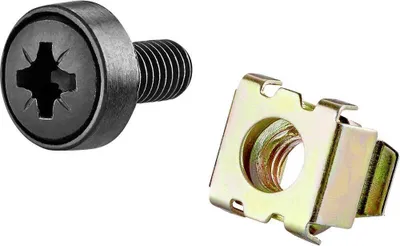 Produktbild von Renkforce RF-3429166 10 Zoll, 19 Zoll Netzwerkschrank-Befestigungsmaterial Schwarz