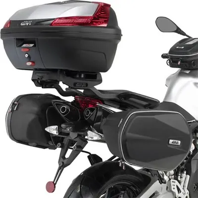 Produktbild von Givi Easylock/soft Aprilia Shiver 750/900 Abs Satteltaschenhalterung Schwarz  Schwarz One Size