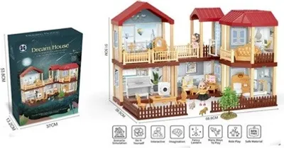 Produktbild von OEM - Osvětlení červené střechy domku pro panenky