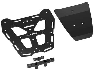 Produktbild von Gepäckträger, langlebiges Aluminium, einfache Montage, Schwarz