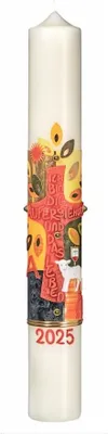 Produktbild von Osterkerze 60 x 8 cm mit 10% Bienenwachs (Nr. 13)