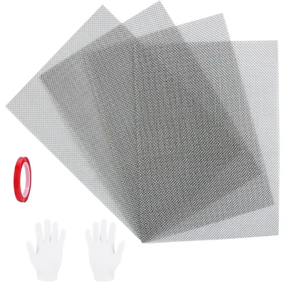 Edelstahl-Drahtgitter 20 Mesh, 4 Stück, 150x210 mm, Mausschutz