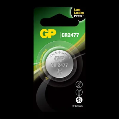 Produktbild von GP Batteries 103239, Einwegbatterie, CR2477, Lithium-Manganese Dioxide (LiMnO2), 3 V, 1 Stück(e), 10 Jahr(e)