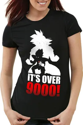 Produktbild von style3 Power Level 9000 Damen T-Shirt ball goku anime dragon, Größe:XL