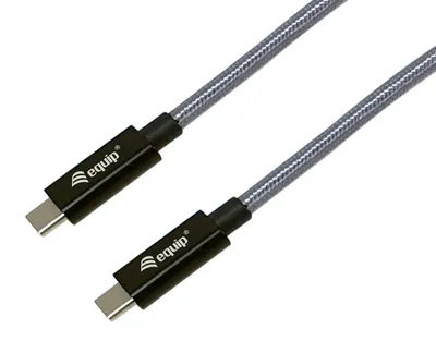 Produktbild von Equip 128426, 1 m, USB C, USB C, USB 3.2 Gen 2x2, 20 Gbit/s, Schwarz