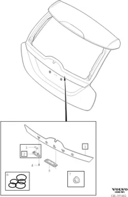 Obrázok produktu pre VOLVO V60 obloženie zadných dverí mikrozámok OE 31440807
