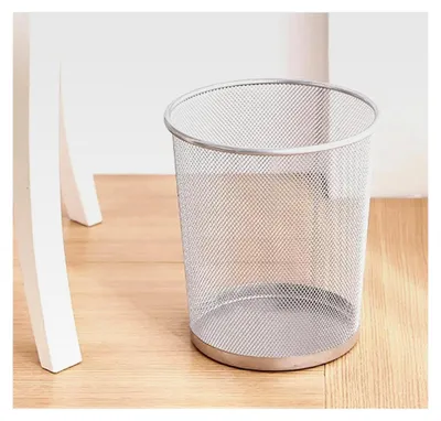Produktbild von Papierkorb aus Metallgeflecht 13 Liter Silber Ø26,5 x 28 cm