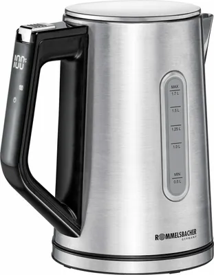 Produktbild von Wasserkocher Sunny WK 3000 (edelstahl/schwarz, 3.000 Watt, 1,7 Liter)
