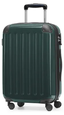 Obrázek produktu pro HAUPTSTADTKOFFER Alex - Příruční zavazadlo tvrdá skořepina kufr letadlo rozšiřitelná kabina trolley Carry-On Příruční zavazadlo Hardcase, 4 kolečka, 55 cm, 42 L, lesní zelená