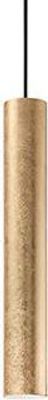 Ideal Lux 141817 Look Pendelleuchte Zylinder Ø 6cm echtes Blattgold